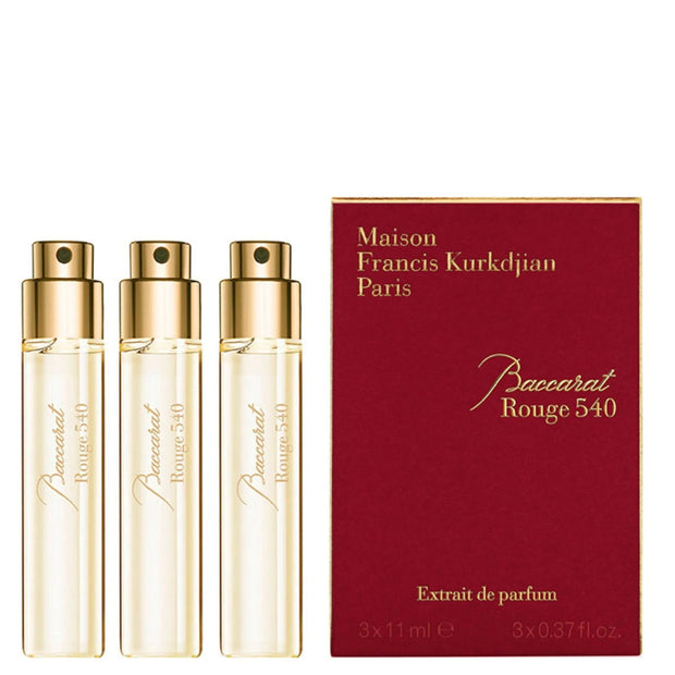 Σετ Trio, Maison Francis Kurkdjian, Baccarat Rouge 540, Eau De Parfum, Unisex, Refill, 3 pcs, 33 ml *Miniature