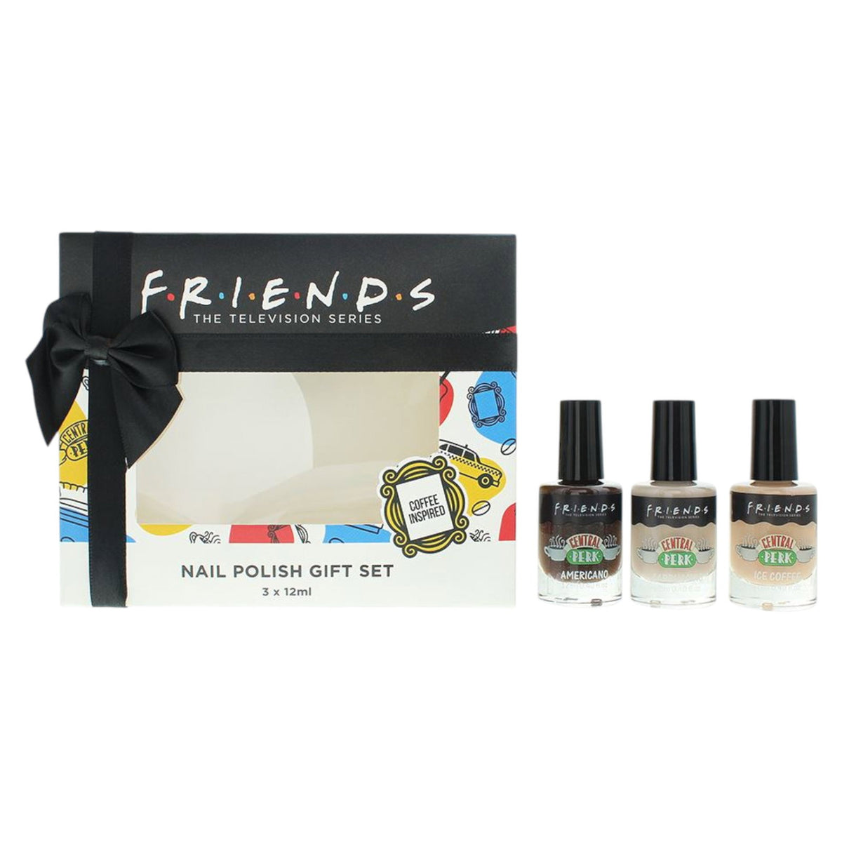 Σετ Trio, Warner Bros, Friends, Chip-Resistant, Βερνίκι Νυχιών, Coffee, 3 pcs, 12 ml