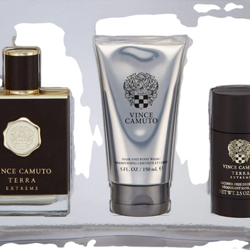 Σετ Vince Camuto: Terra Extreme, Eau De Toilette, Για Άνδρες, 100 ml + Terra Extreme, Αντιιδρωτικό Αποσμητικό Stick, Για Άνδρες, 71 g + Terra Extreme, Αφρόλουτρο & Σαμπουάν 2-Σε-1, 150 ml
