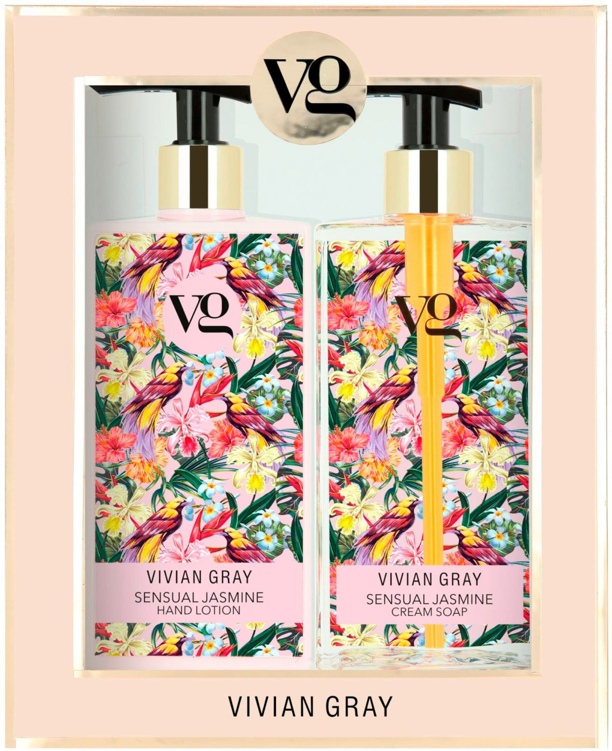 Σετ Vivian Gray: Sensual Jasmine, Ενυδατικό, Hand Lotion, 350 ml + Sensual Jasmine, Καθαρισμού, Liquid Soap, 350 ml