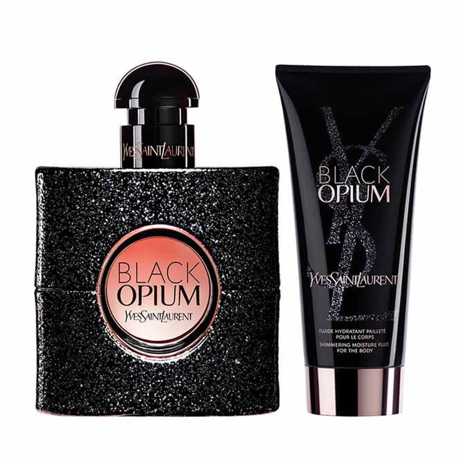 Set Yves Saint Laurent: Black Opium, Ενυδατική, Λοσιόν Σώματος, 50 ml + Black Opium, Eau De Parfum, Γυναικείο, 50 ml