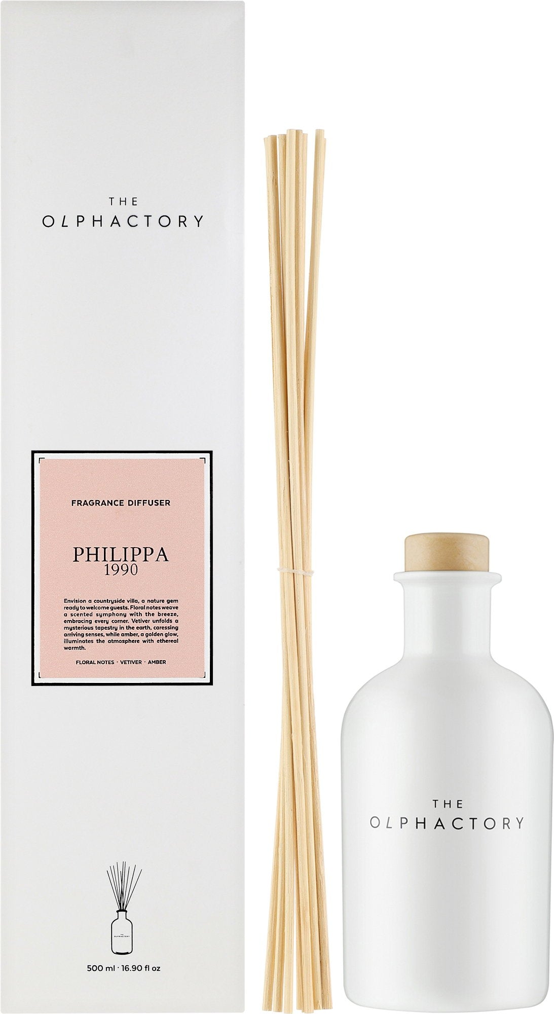 The Olphactory, Philippa 1990, Fragrance Sticks, Αρωματικό Χώρου με Στικς, 500 ml