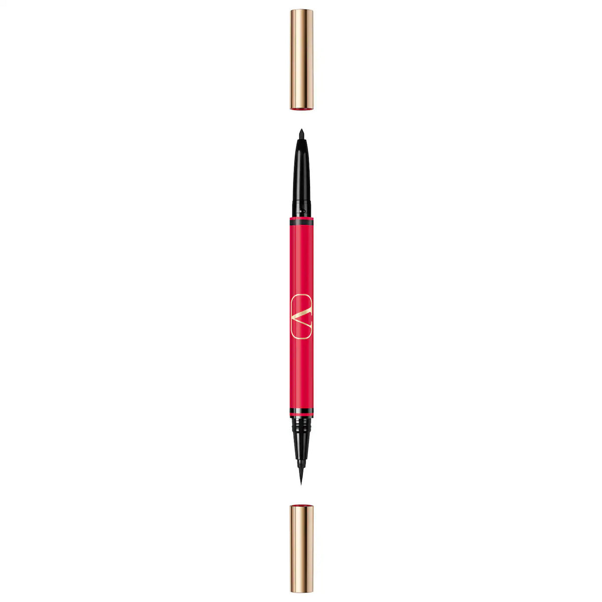 Valentino, Twin Liner, Double-Ended, Μολύβι Eyeliner, 02, Black & Rosso, 8 g