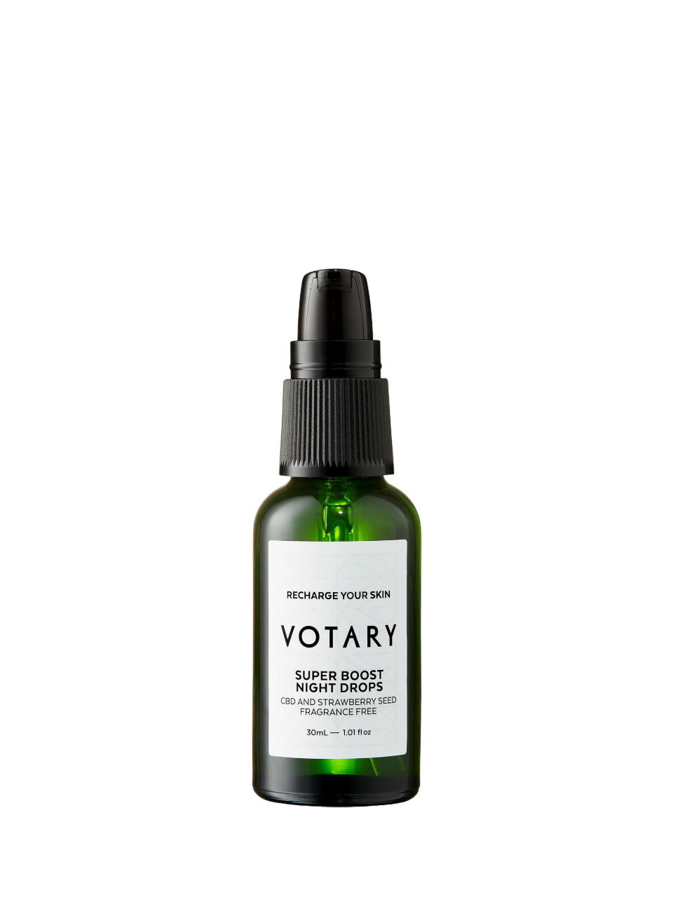 Votary, Super Boost, CBD & Strawberry Seeds, Recovery, Night, Έλαιο, Για το Πρόσωπο, 30 ml