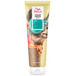 Wella Professionals, Color Fresh Masks, Silicone Free, Hair Colouring Cream Mask, Mint, 150 ml