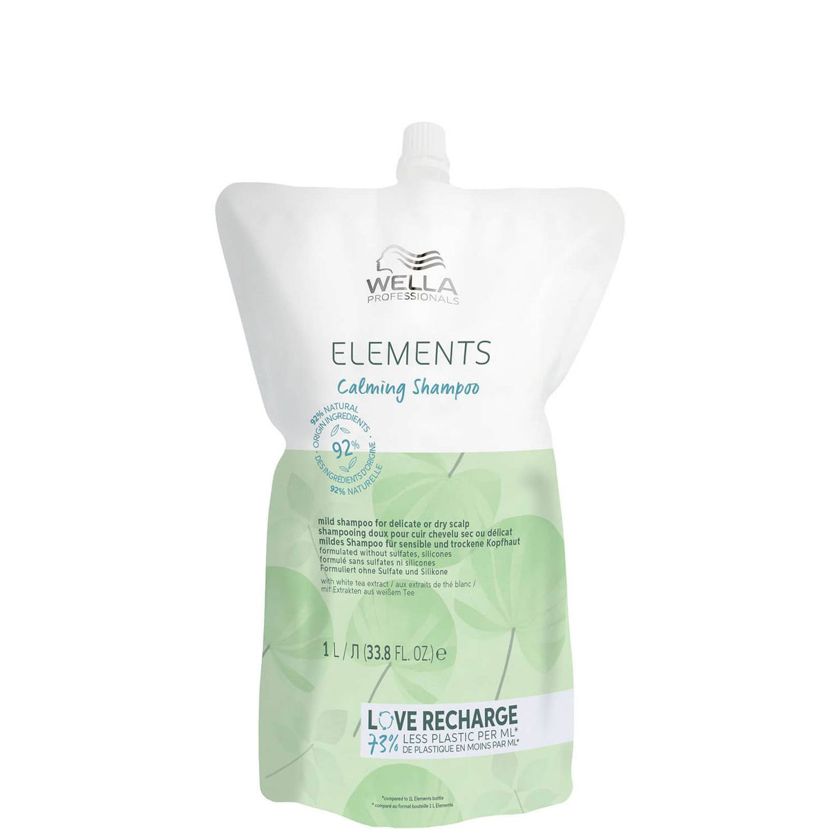 Wella Professionals, Elements Calming, Hair Σαμπουάν, For Calming, Refill, 1000 ml
