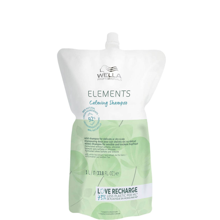 Wella Professionals, Elements Calming, Hair Σαμπουάν, For Calming, Refill, 1000 ml