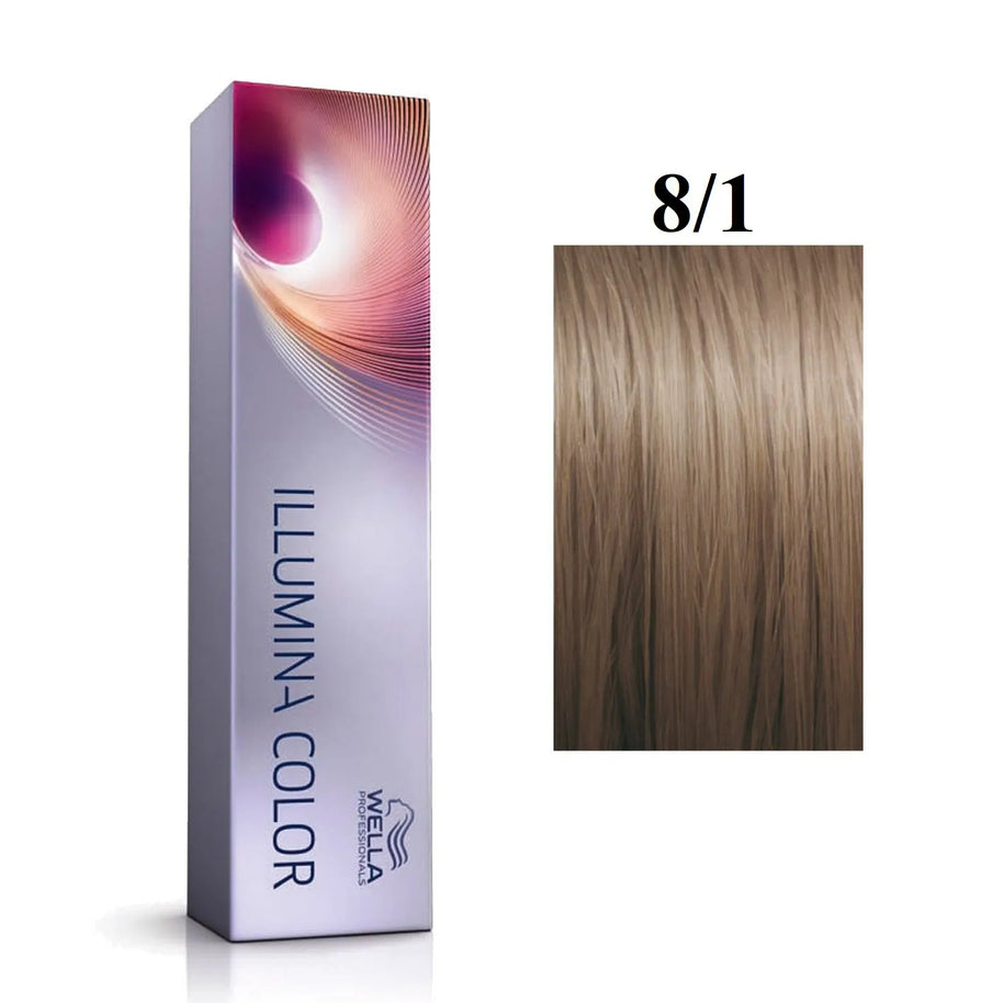 Wella Professionals, Illumina Color, Permanent Hair Dye, 8/1, 60 ml