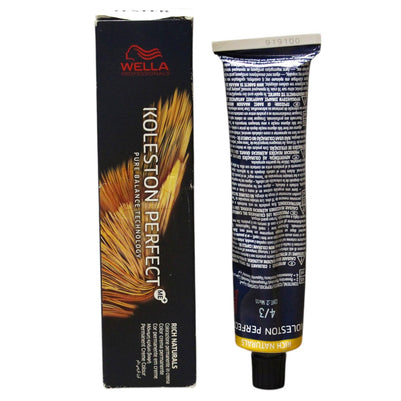 Wella Professionals, Koleston Perfect Me+, Permanent Hair Dye, 4/3 Medium Chestnut Golden, 60 ml *Tester