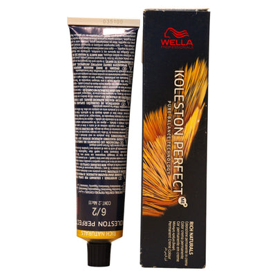 Wella Professionals, Koleston Perfect Me+, Permanent Hair Dye, 6/2 Dark Blonde Matte, 60 ml *Tester