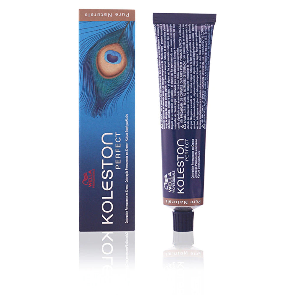 Wella Professionals, Koleston Perfect, Permanent Hair Dye, 7/01 Medium Blonde Natural Ash, 60 ml