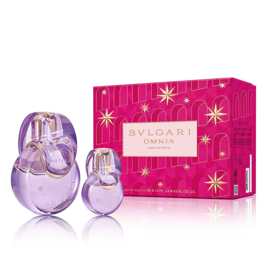 Xmas 2023 Set Bvlgari: Omnia Amethyste, Eau De Toilette, Γυναικείο, 100 ml + Omnia Amethyste, Eau De Toilette, Γυναικείο, 15 ml *Miniature