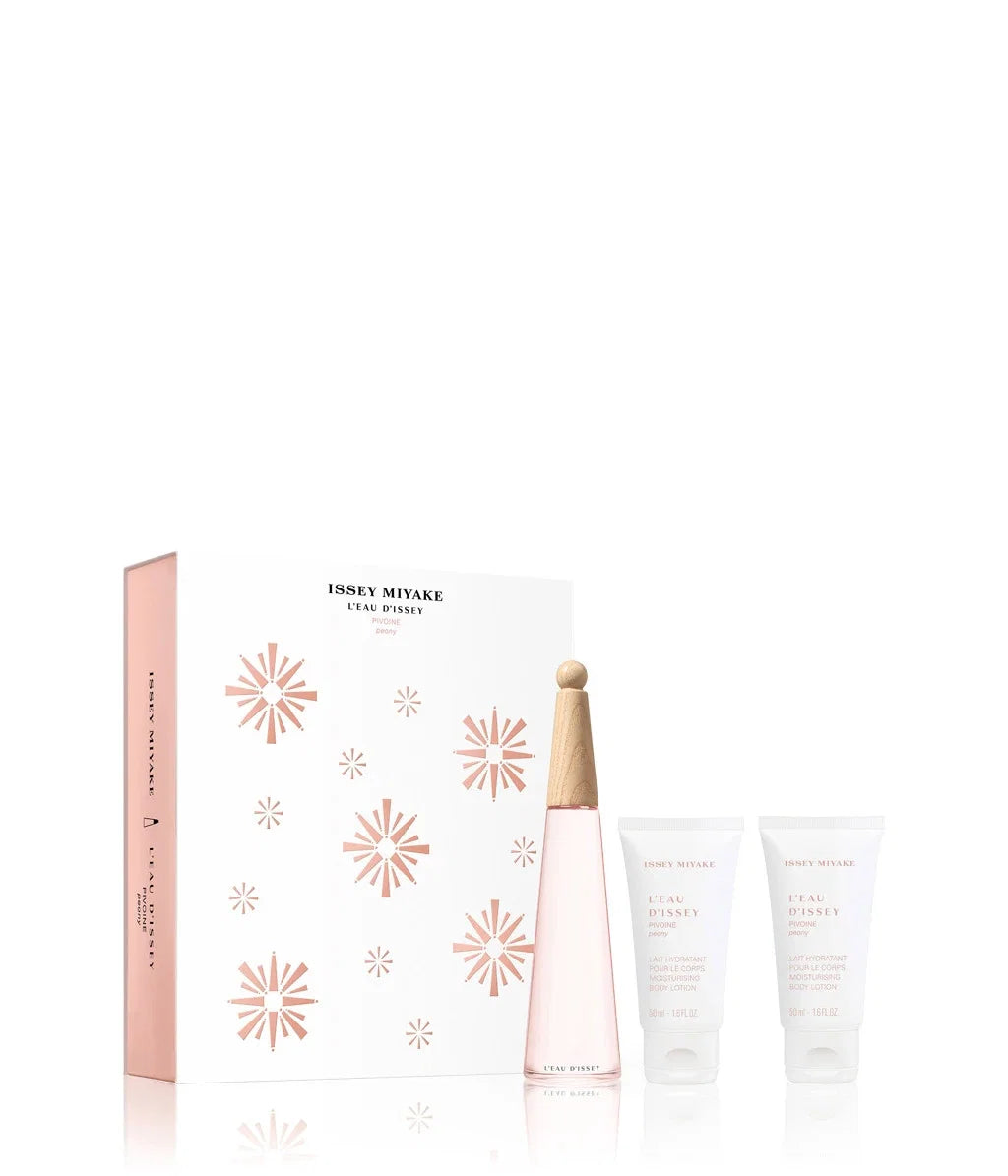 Xmas 2023 Set Issey Miyake: L'Eau d'Issey Pivoine Peony, Ενυδατική, Λοσιόν Σώματος, x2 pcs, 50 ml + L'Eau d'Issey Pivoine Peony, Eau De Toilette, Γυναικείο, 50 ml