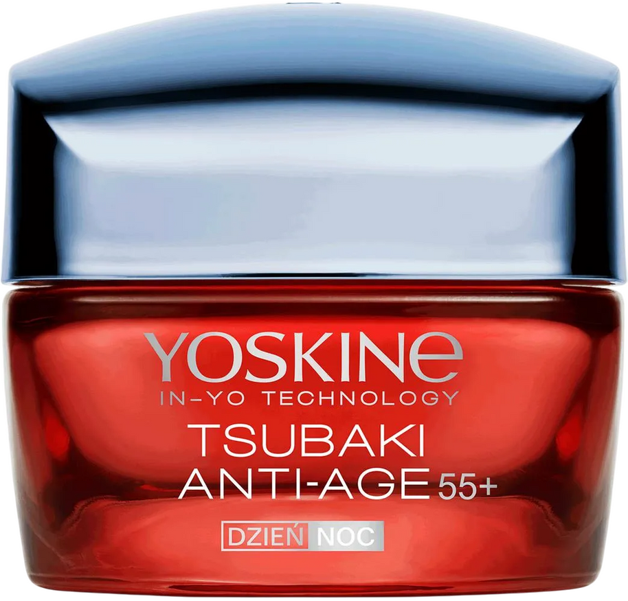 Yoskine, Tsubaki 55+, Αντιγήρανσης, Ημέρας & Νύχτας, Κρέμα Προσώπου, 50 ml