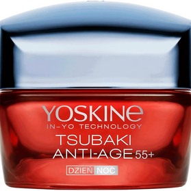 Yoskine, Tsubaki 55+, Αντιγήρανσης, Ημέρας & Νύχτας, Κρέμα Προσώπου, 50 ml